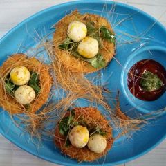 A picture of Aloo Paneer Bird Nest.