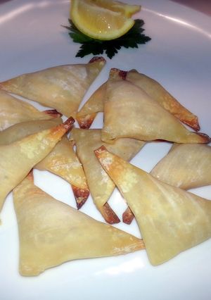 A picture of Smoked Salmon Wontons (Baked).