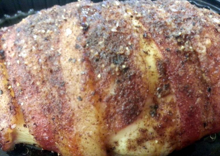 Recipe: Appetizing 5 Spice Bacon Wrapped Chicken