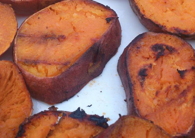 BBQ sweet potato rounds