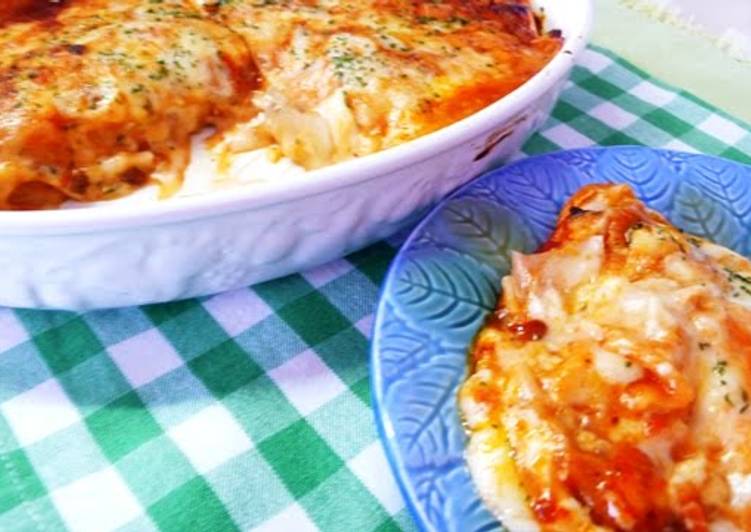 Recipe of Homemade Easy Gooey Lasagna Made with Gyoza Skins