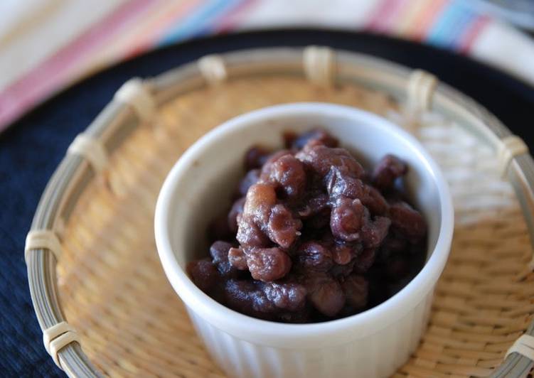 Anko Red Bean Paste in a Rice Cooker