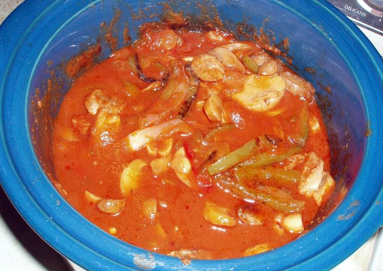 Recipe of Super Quick Homemade Crock Pot Sausage and Peppers