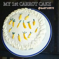 A picture of YMUSTUHATE my Carrot Cake.