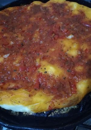 Una foto de Pizza