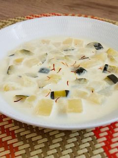 Una foto de Caldo de leche receta típica canaria
