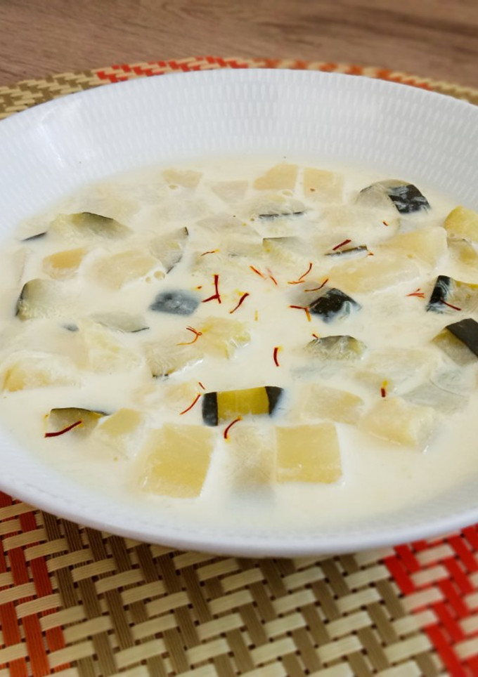 Una foto de Caldo de leche receta típica canaria