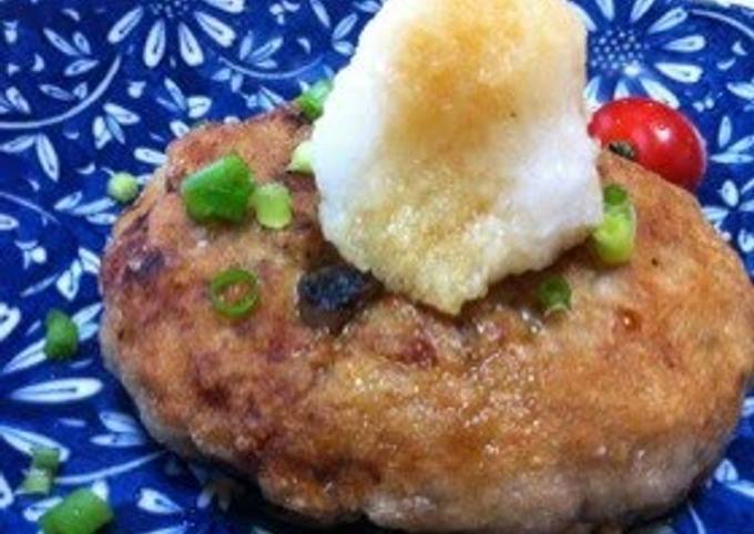 Steps to Prepare Mario Batali Japanese Hamburger Steak with Leftover Okara