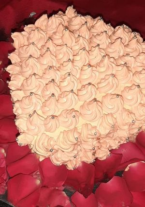 A picture of Rose chocolate cake.