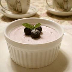 A picture of Healthy Blueberry No-Bake Cheesecake.