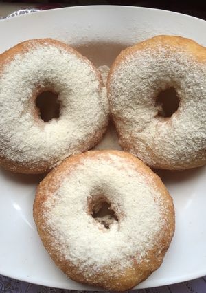 Foto resep Donat tanpa kentang asli ngembang & praktis