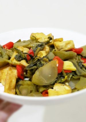 Foto resep Sayur Asin Cah Tahu