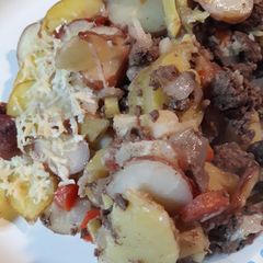 A picture of Lamb and Vegetables, well mainly Potatoes.