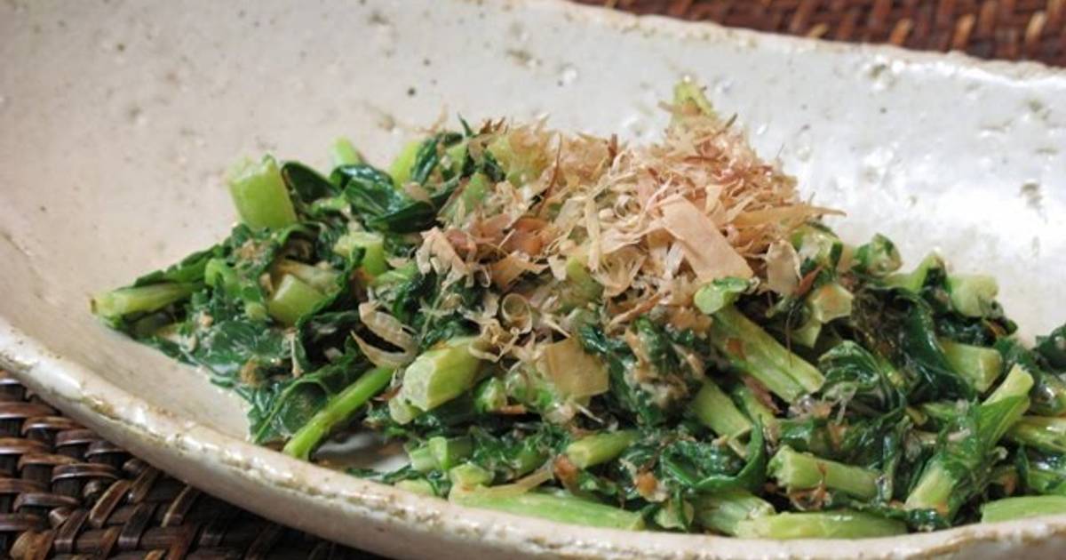 Daikon Radish Leaves with Oyster Sauce and Mayonnaise!! Recipe by
