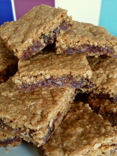A picture of Vickys Date & Raisin Squares, GF DF EF SF NF.