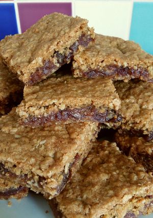 A picture of Vickys Date & Raisin Squares, GF DF EF SF NF.
