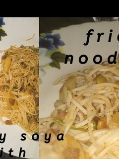 காரசராமான சோயாவுடன் பைரைடு நூடூல்ஸ்(Soya fried noodles recipe in tamil) செய்முறை முக்கிய புகைப்படம்