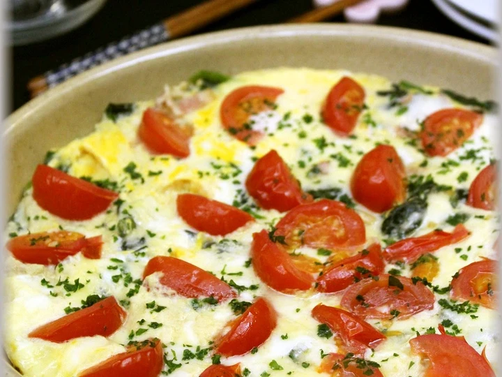 Easy Steps to Make Spinach, Tomato, and Cheese Western Omelet the  Makes Drooling Really delicious