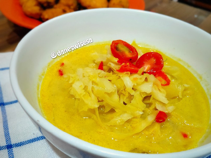 Resep: Kubis Kuah Santan Kuning Murah