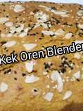 Kek Oren blender sukatan cawan