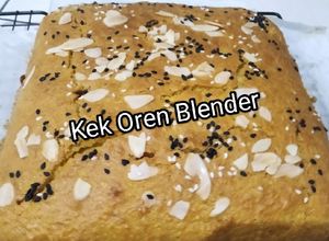 Gambar Kek Oren blender sukatan cawan