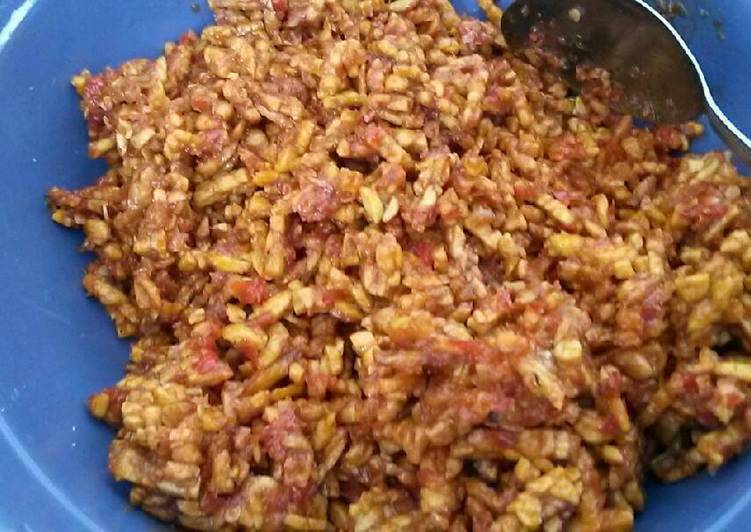 Langkah Mudah untuk Menyiapkan Kering tempe pedas manis Anti Gagal
