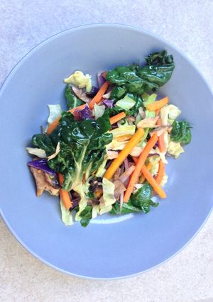 A picture of (Leftover) Chicken Stir fry.