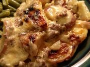 A picture of red potatoes stew