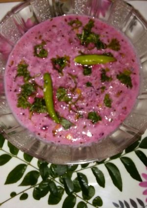 A picture of #beat root chutney.