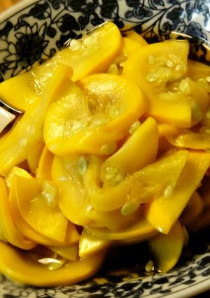 A picture of Irresistible Pickled Zucchini.