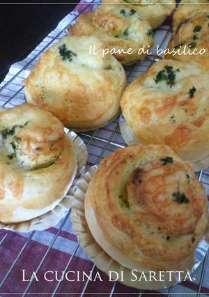 A picture of Basil Mayo Bread.