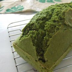 A picture of Easy Matcha Green Tea Pound Cake with Pancake Mix and Okara.