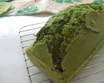 Ultimate Prepare Recipe Easy Matcha Green Tea Pound Cake with Pancake Mix and Okara Very Delicious