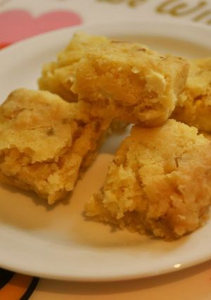 A picture of Steamed Apple and Cream Cheese Pancakes.