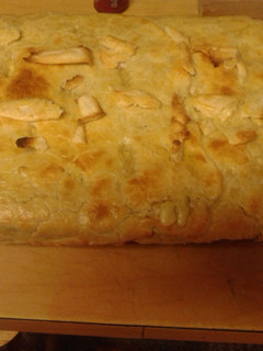 A picture of Nickie's homemade chicken pot pie.
