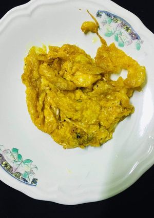 কোন খাবার কোট করার পর রয়ে যাওয়া ডিম ভাজা রেসিপির প্রধান ছবি