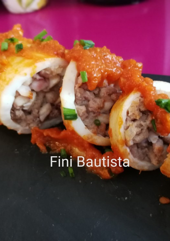Una foto de Calamares rellenos
