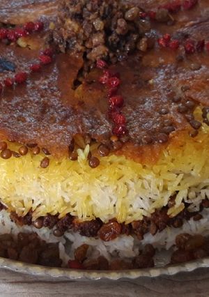 عکسی از دستور عدس پلو