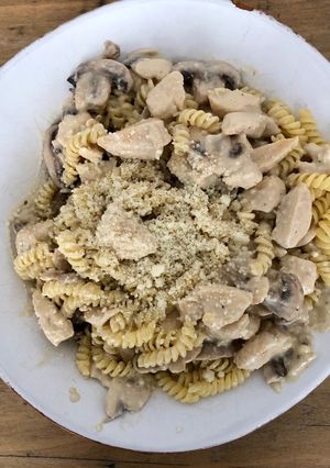Une photo de Poulet Alfredo