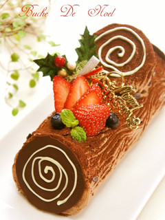 A picture of Bûche de Noël For Christmas.