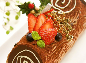 A picture of Bûche de Noël For Christmas.