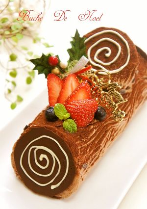 A picture of Bûche de Noël For Christmas.