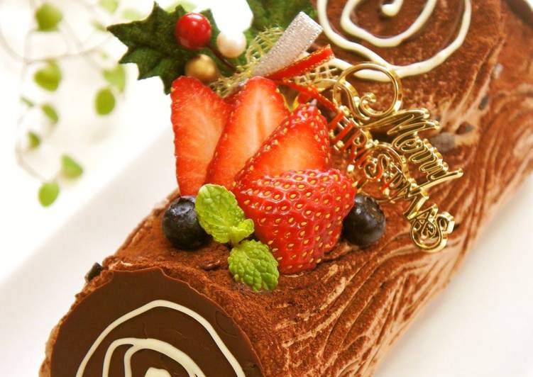 Recipe of Award-winning Bûche de Noël For Christmas