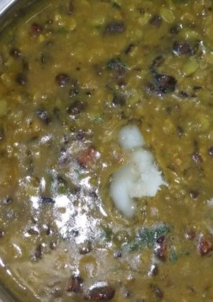 A picture of Dhaba style daal.
