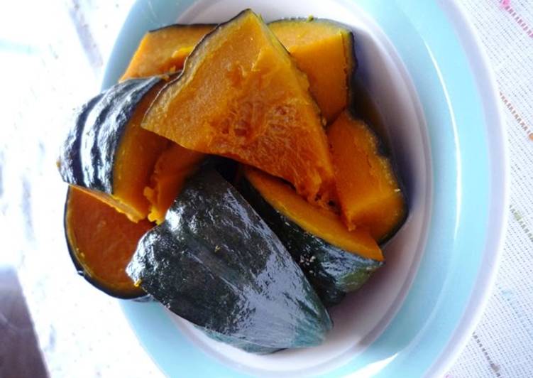 Delicious Chilled Kabocha Squash Simmered with Lemon