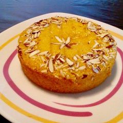 Mango semolina cake A picture of Mango semolina cake.