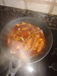 Una foto de Pechugas de pavo en salsa de barbacoa