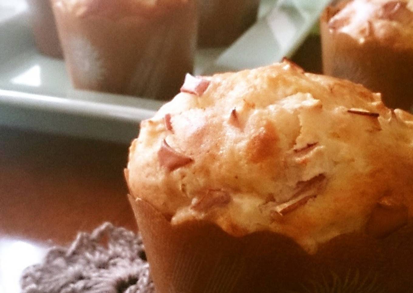 One Bowl Pancake Mix Apple Muffins