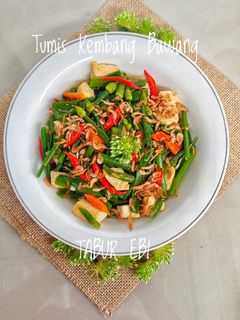 Foto resep Tumis Kembang Bawang Tabur Ebi