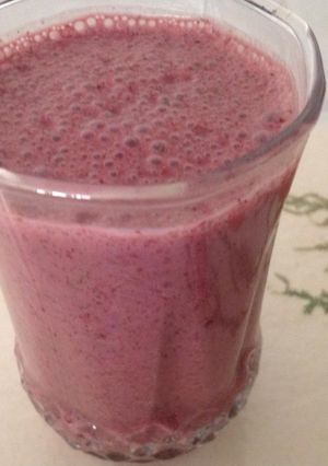 A picture of Mulberry corriander Lassi.